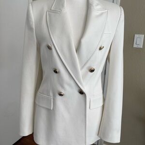 Zara blazer , white blazer , cute blazer